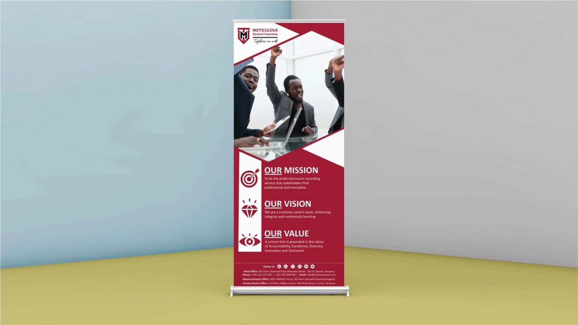 L Banner Stand Printing Services Nairobi