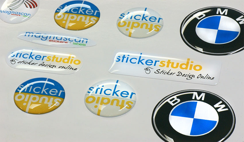 Domed Stickers printing services