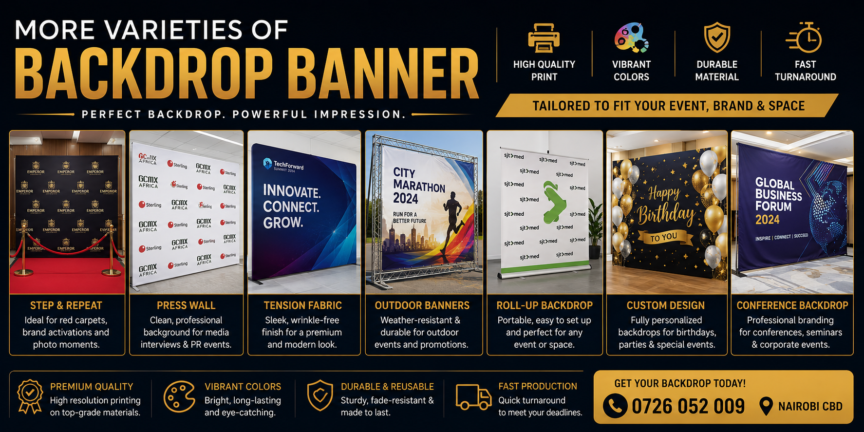 Backdrop Banner printing in nairobi