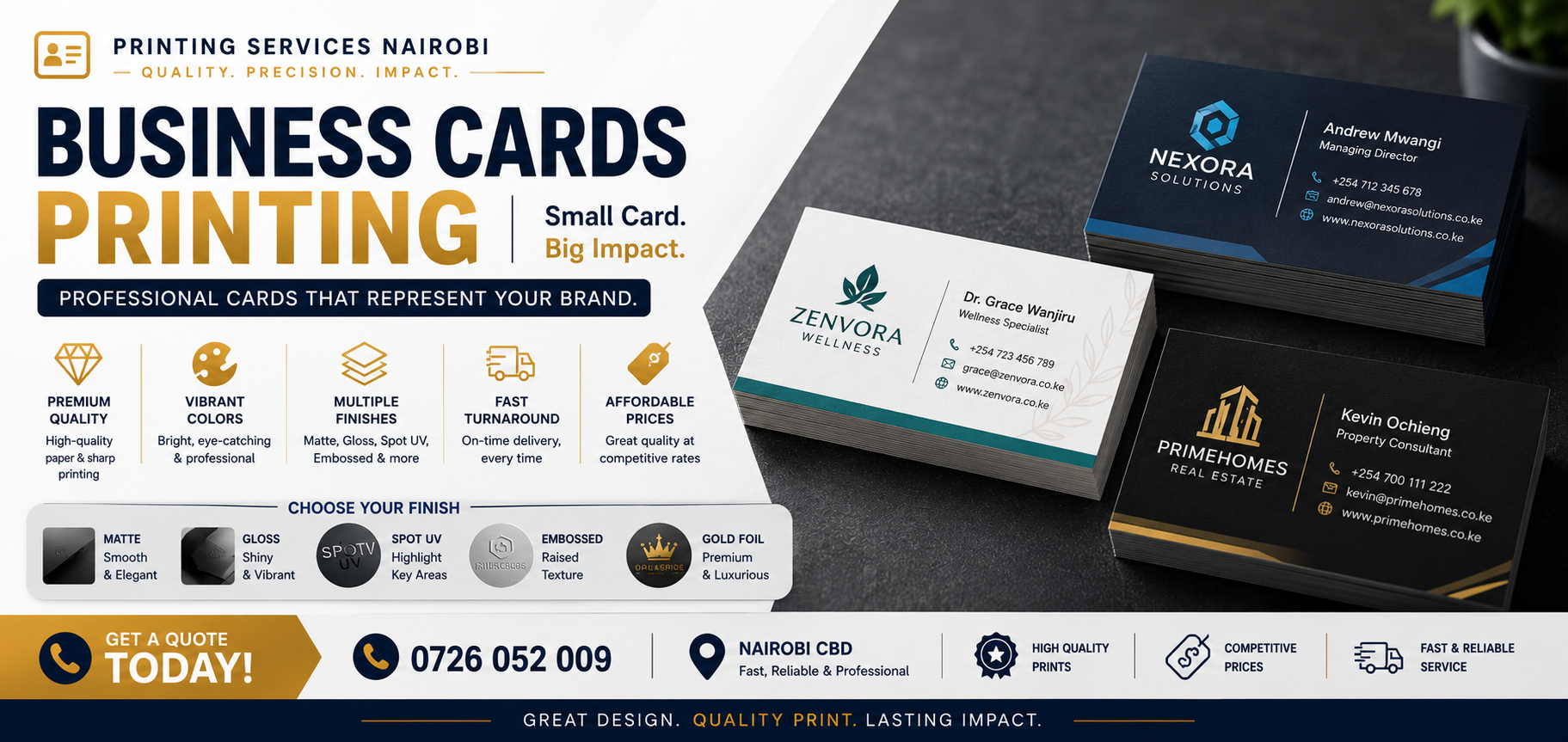 Business Cards Printing in nairobi