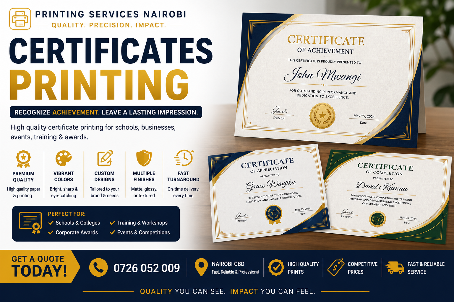 Certificates Printing