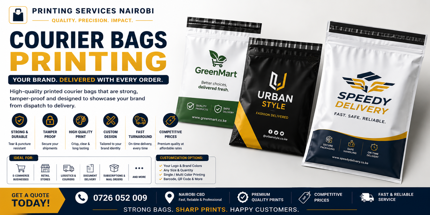 Courier Bags Printing