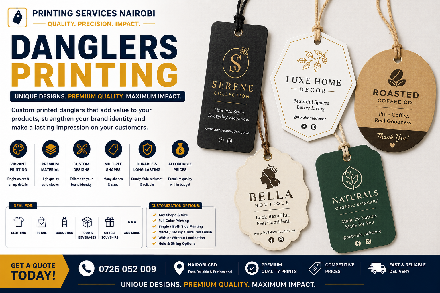 Danglers Printing in nairobi