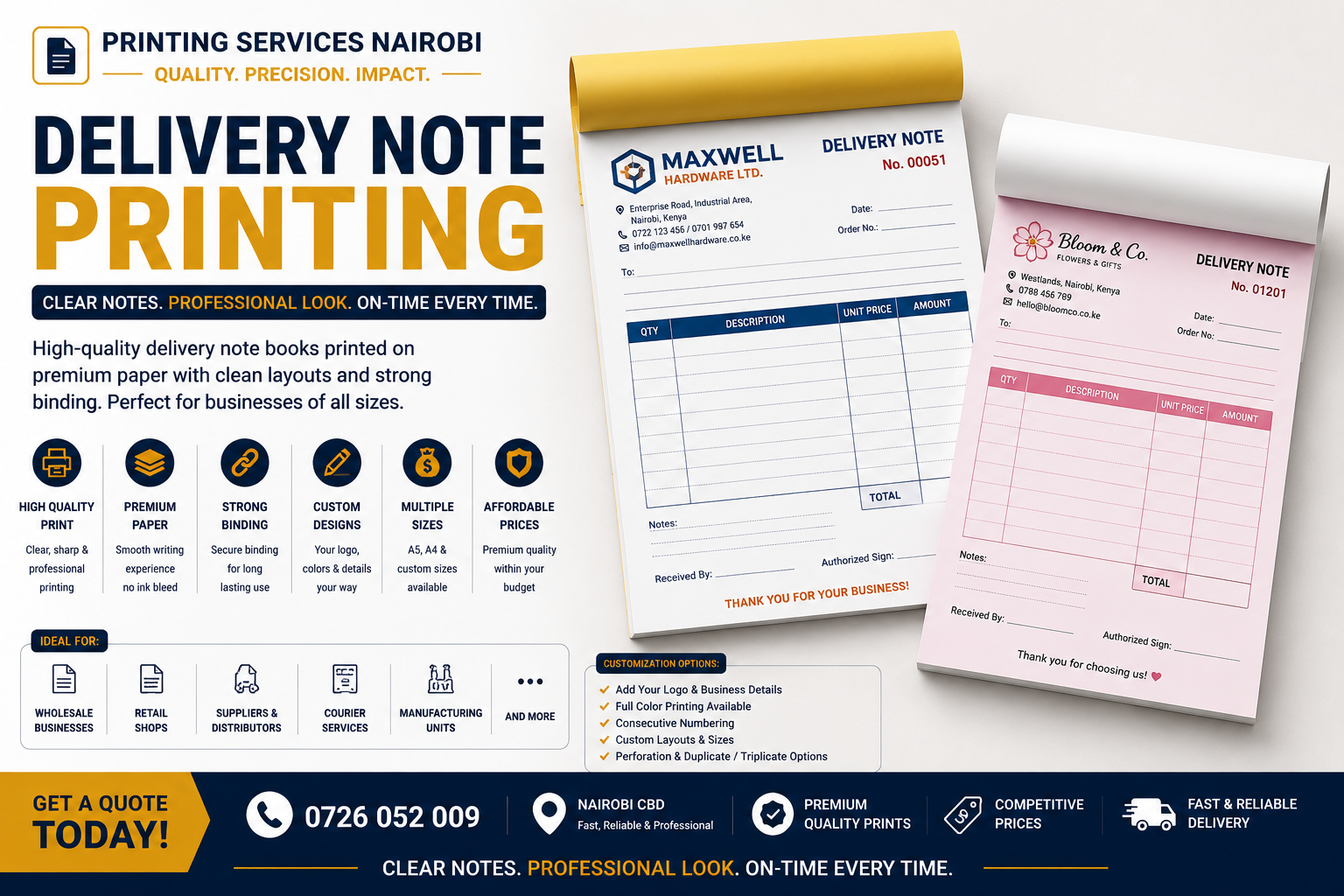 Delivery Note Printing Delivery Note Printing