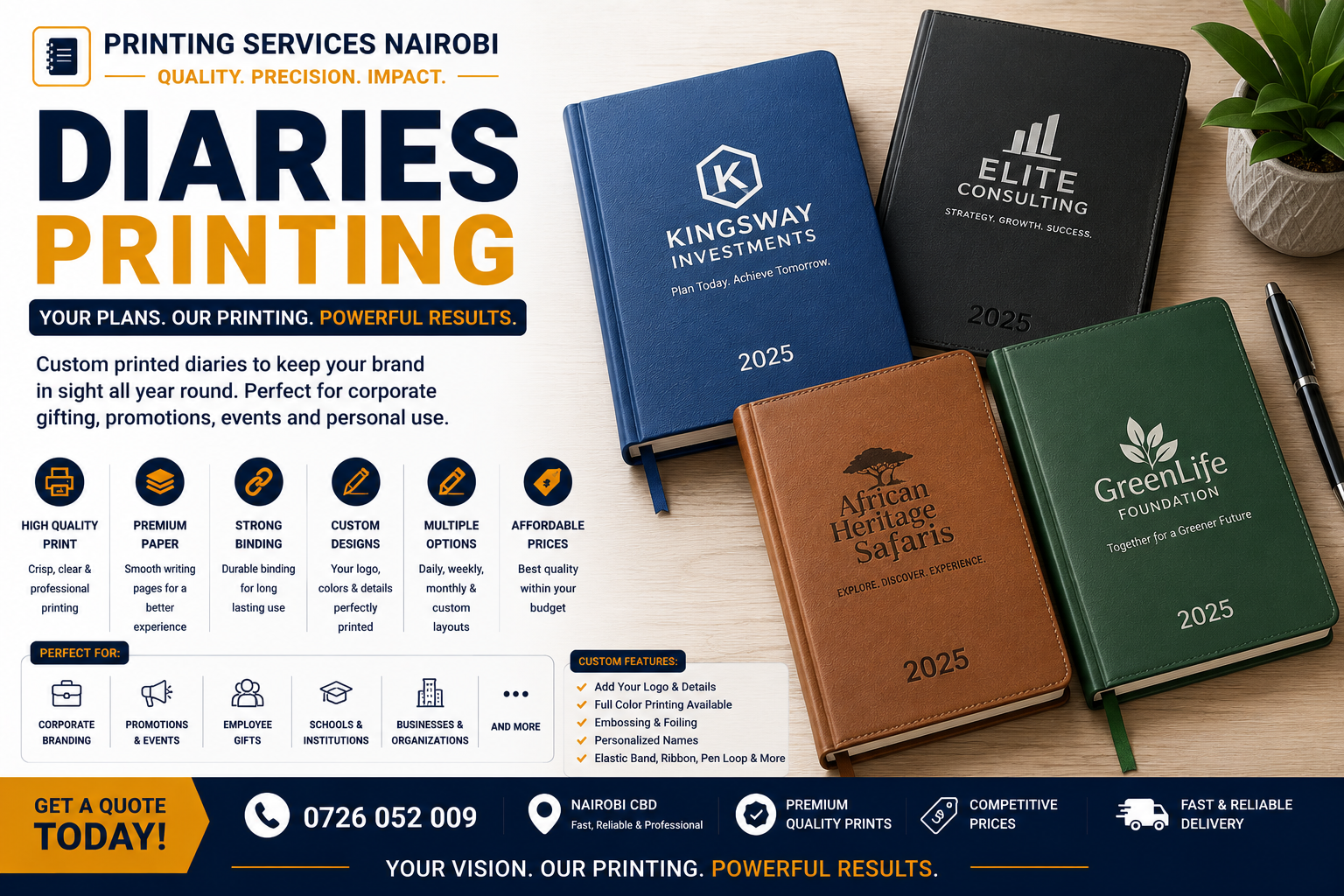 Diaries Printing
