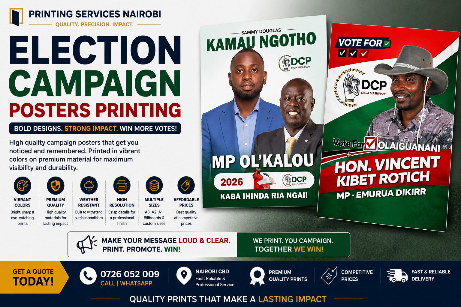 Election Campaign Posters Printing