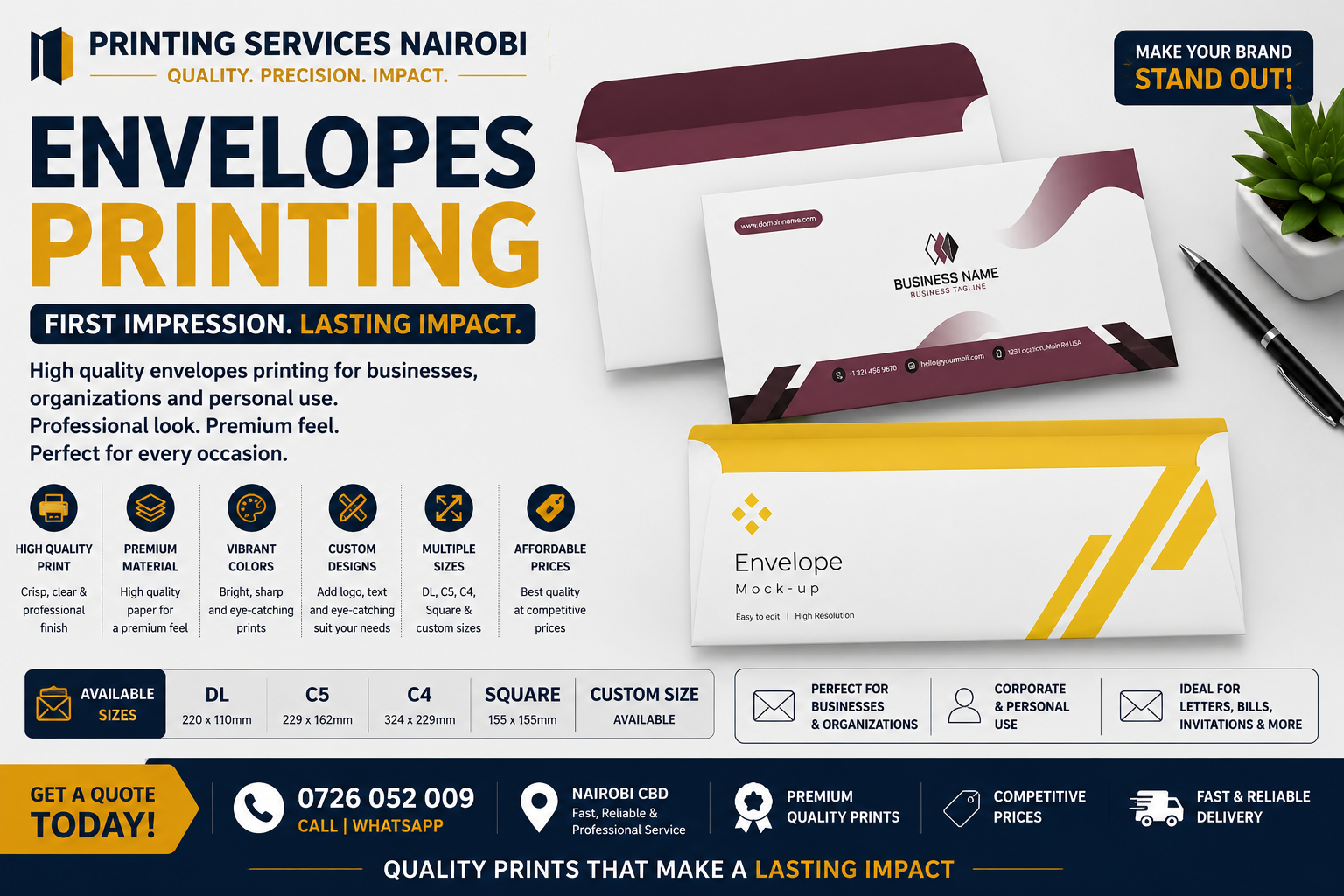 Envelopes Printing in nairobi