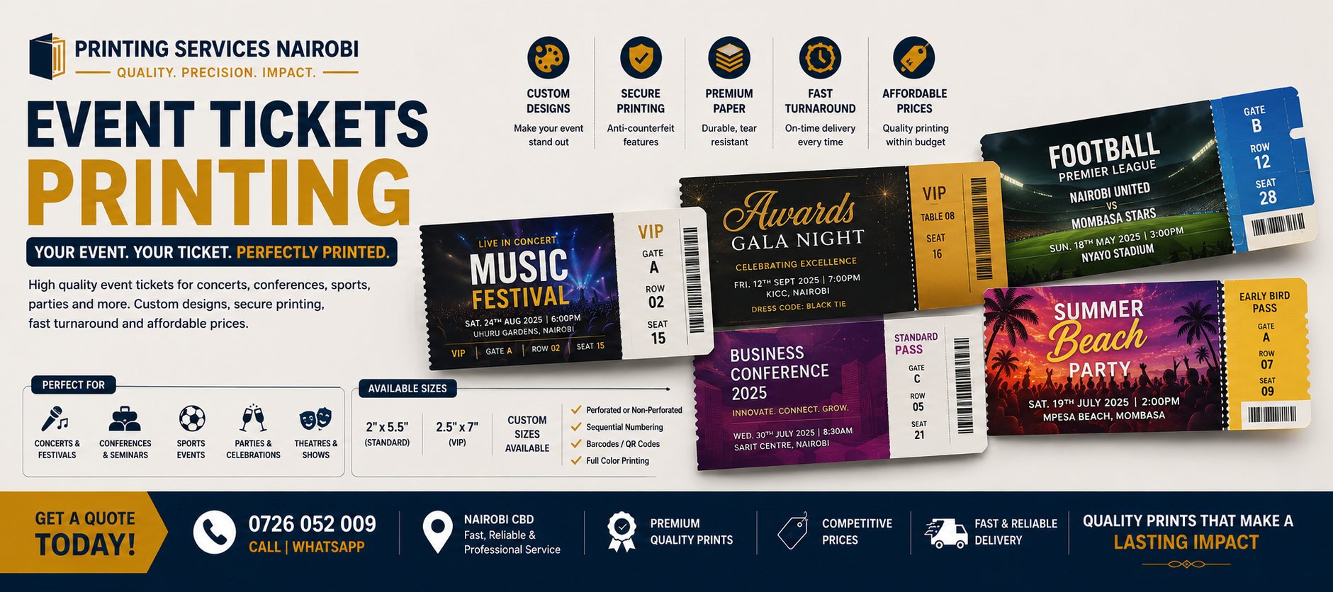 Event Tickets Printing