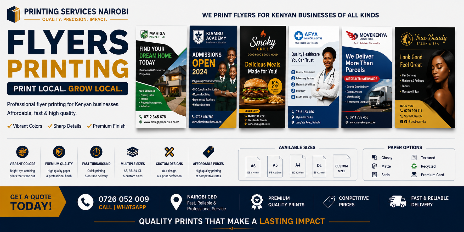 Flyers Printing in nairobi Flyers Printing in nairobi
