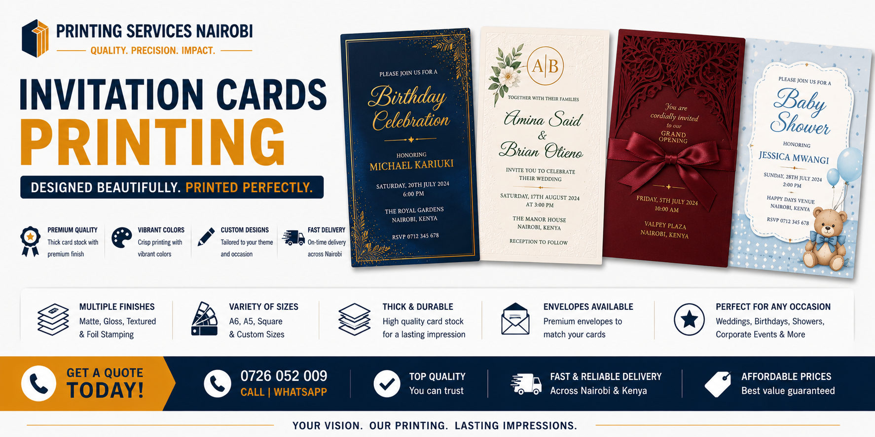 Invitation Cards Printing in nairobi