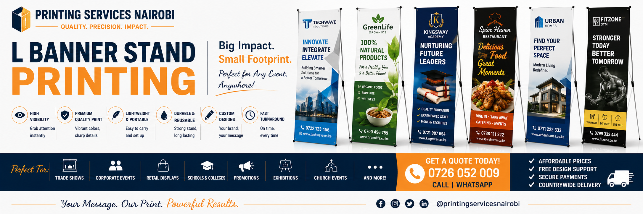 L Banner Stand Printing L Banner Stand Printing