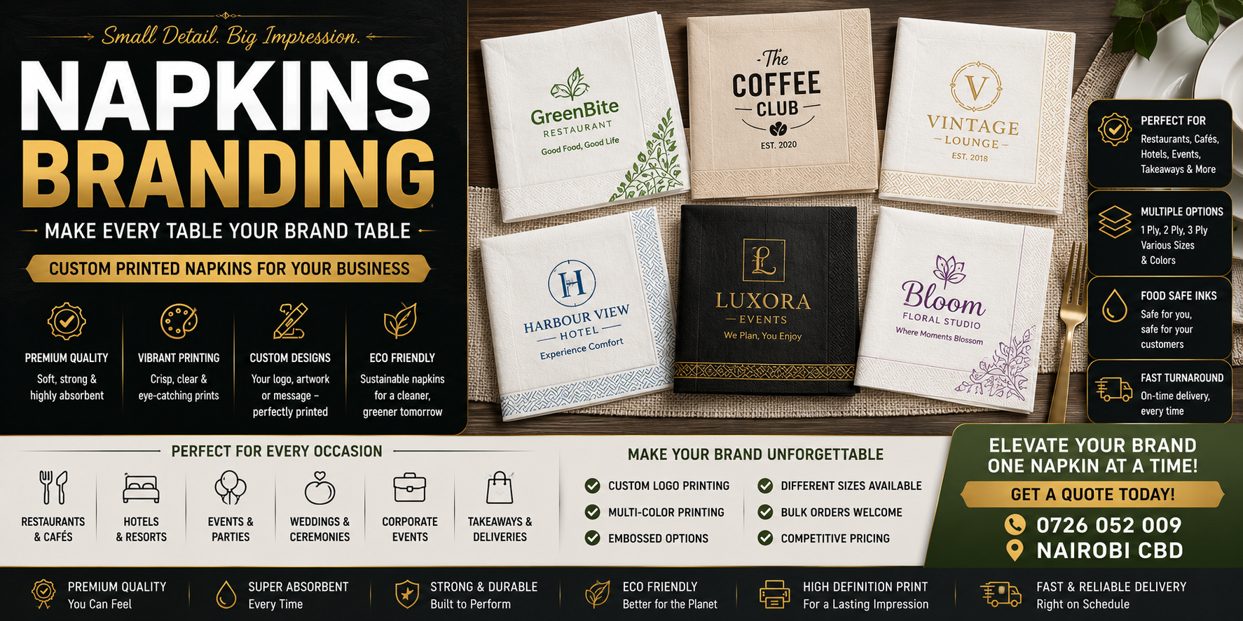 Napkins branding