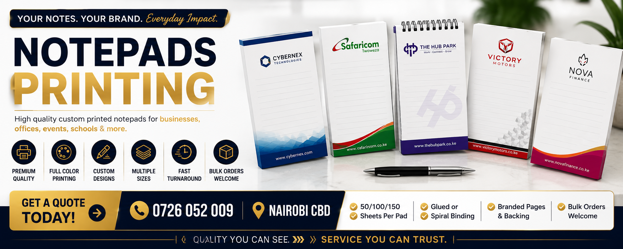 Notepads branding Notepads branding