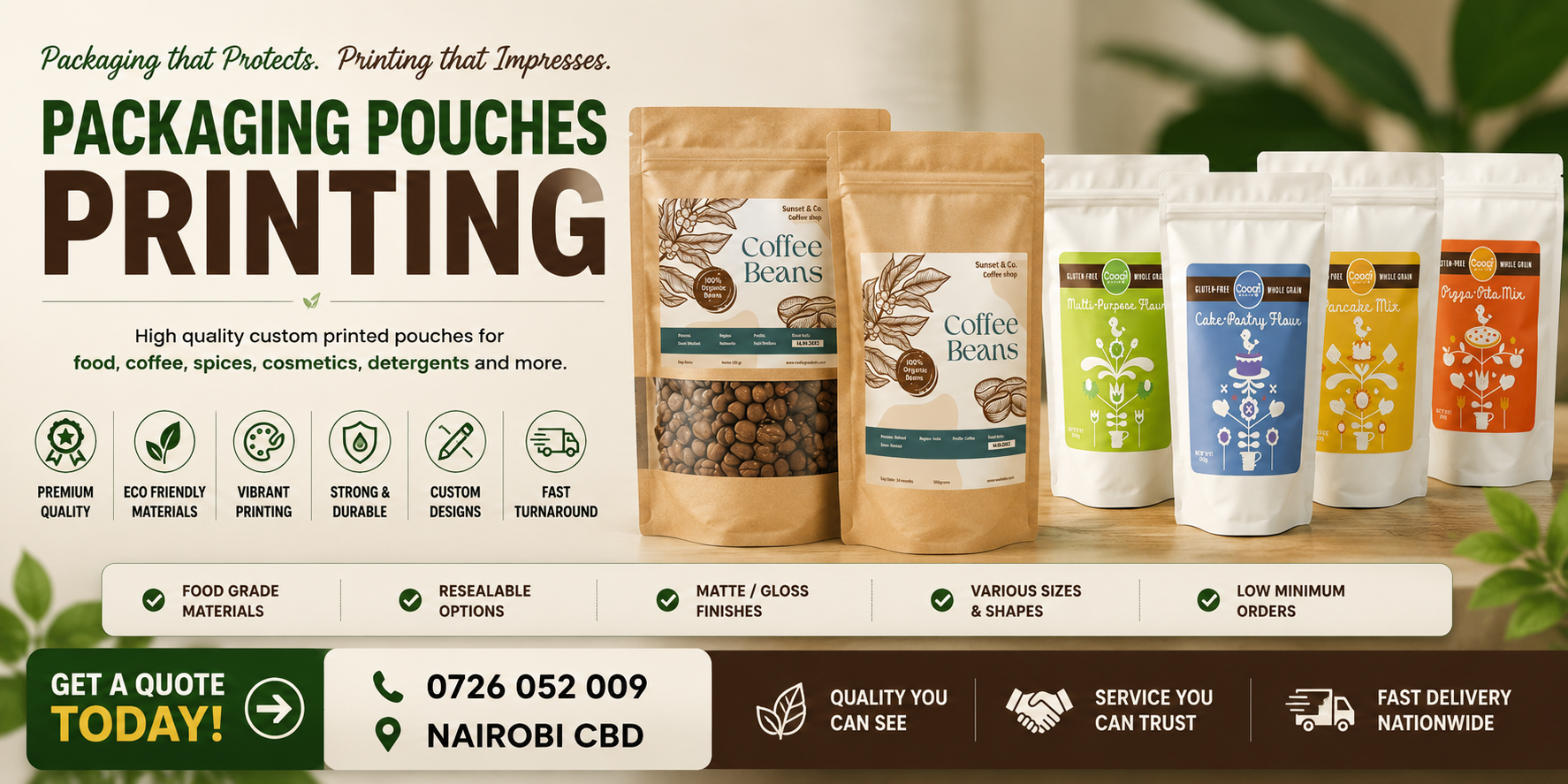 Packaging Pouches Printing