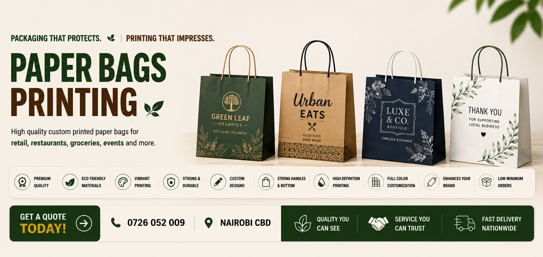 Paper Bags branding Paper Bags branding