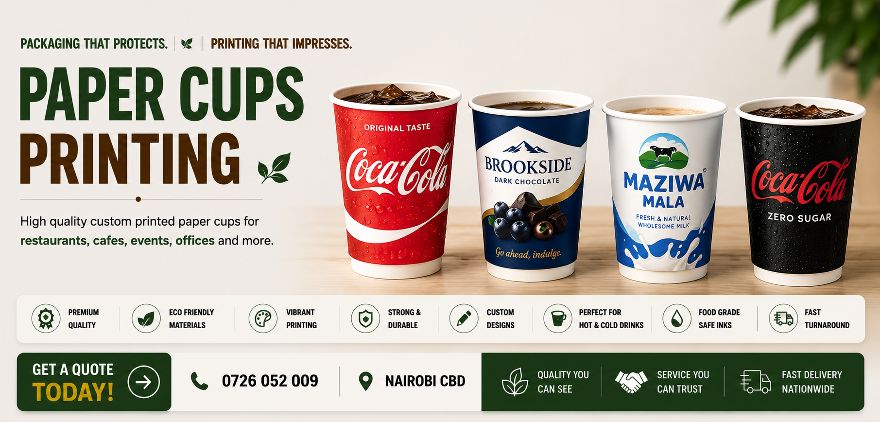 Paper Cups branding Paper Cups branding