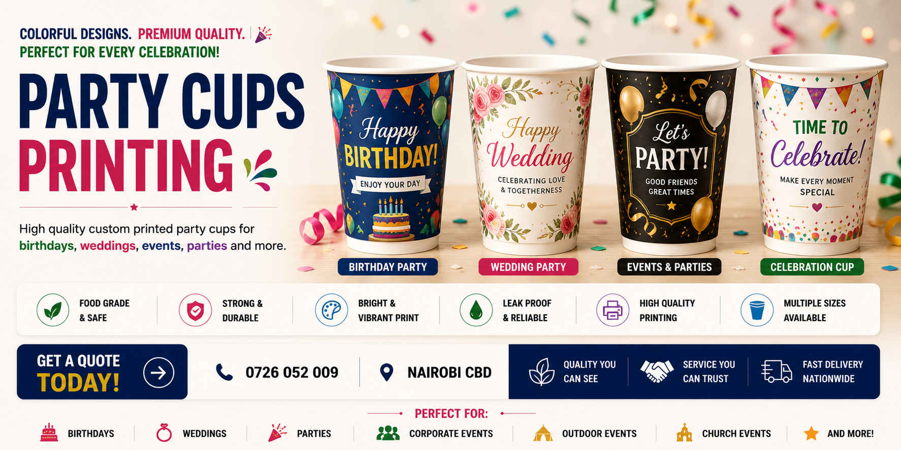 Party Cups Printing Party Cups Printing