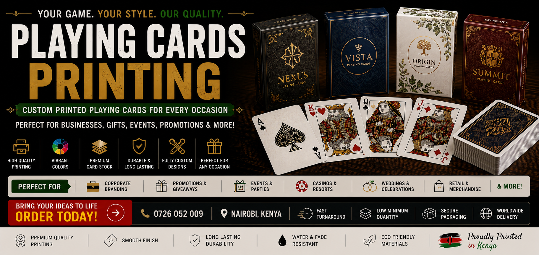 Playing Cards Printing in nairobi