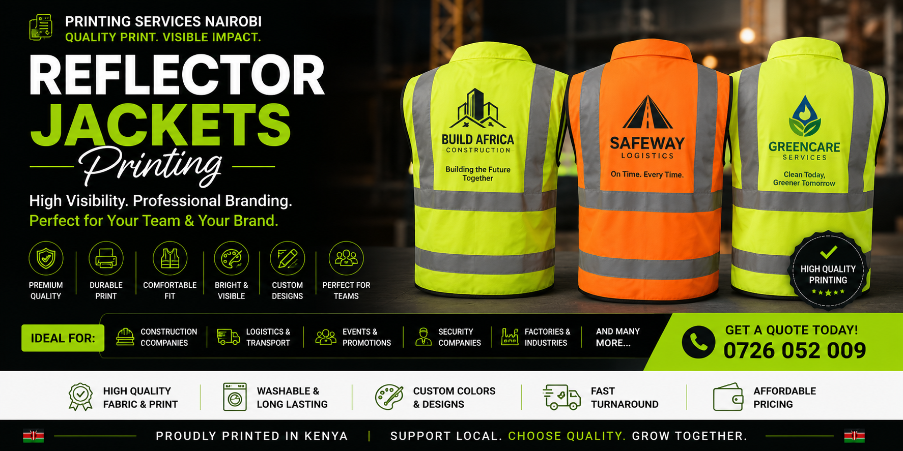 Reflector Jackets Printing Reflector Jackets Printing