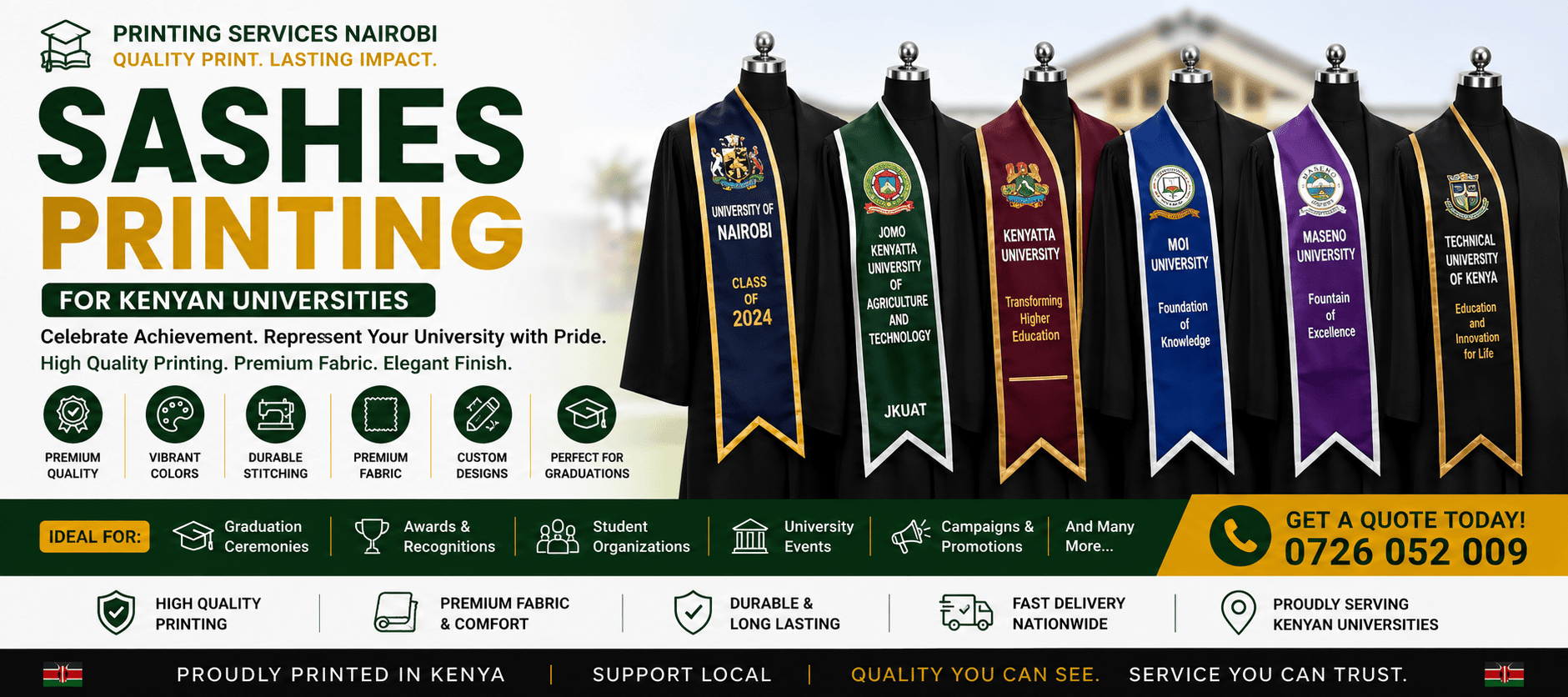 Sashes Printing in nairobi Sashes Printing in nairobi