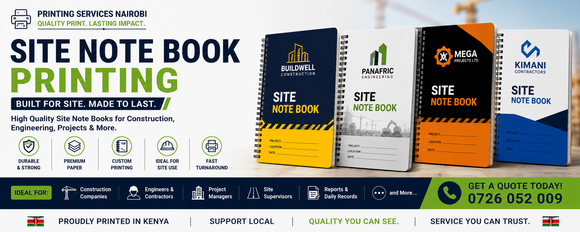 Site Note Book Printing Site Note Book Printing