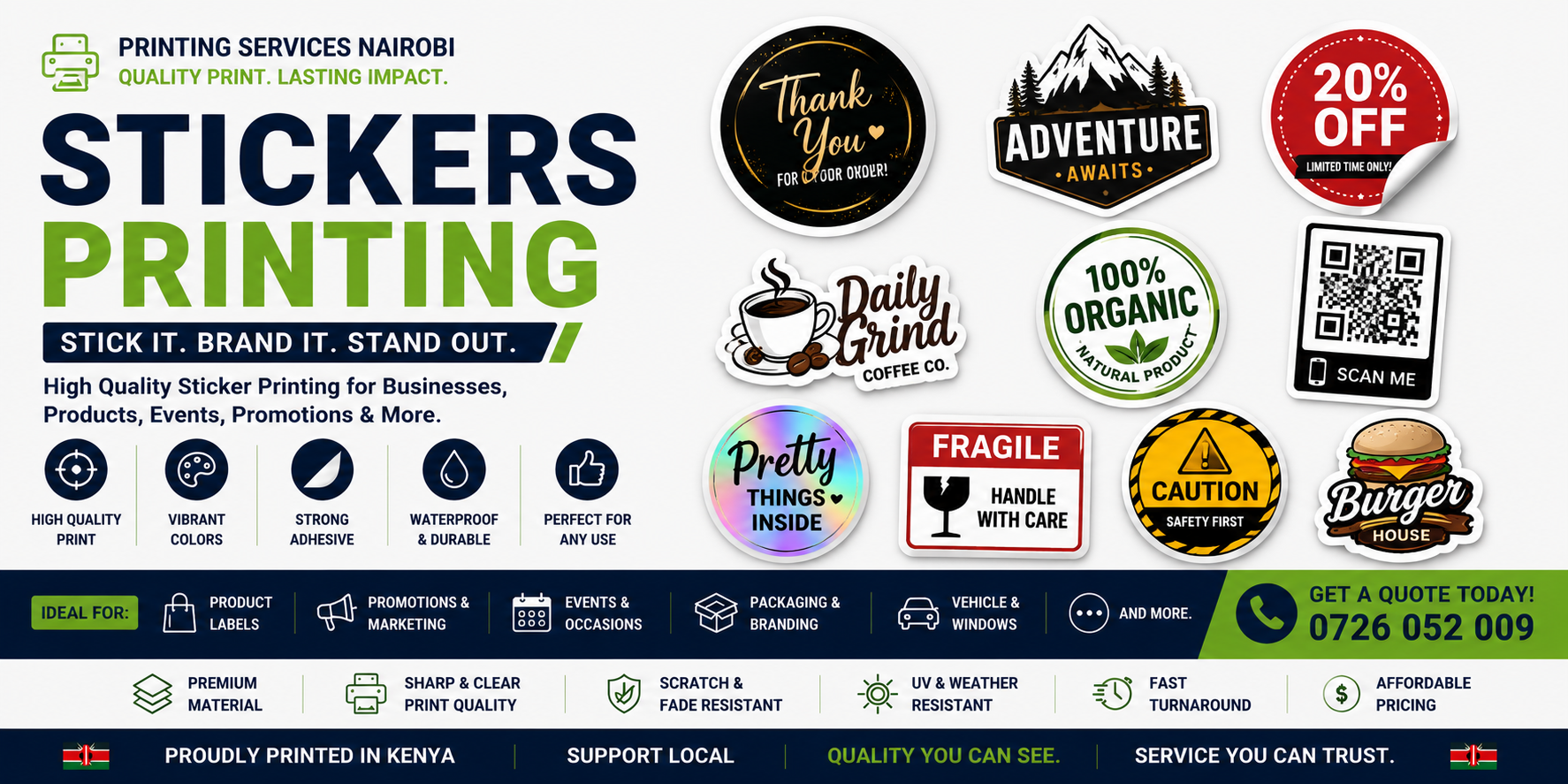 Stickers Printing in nairobi