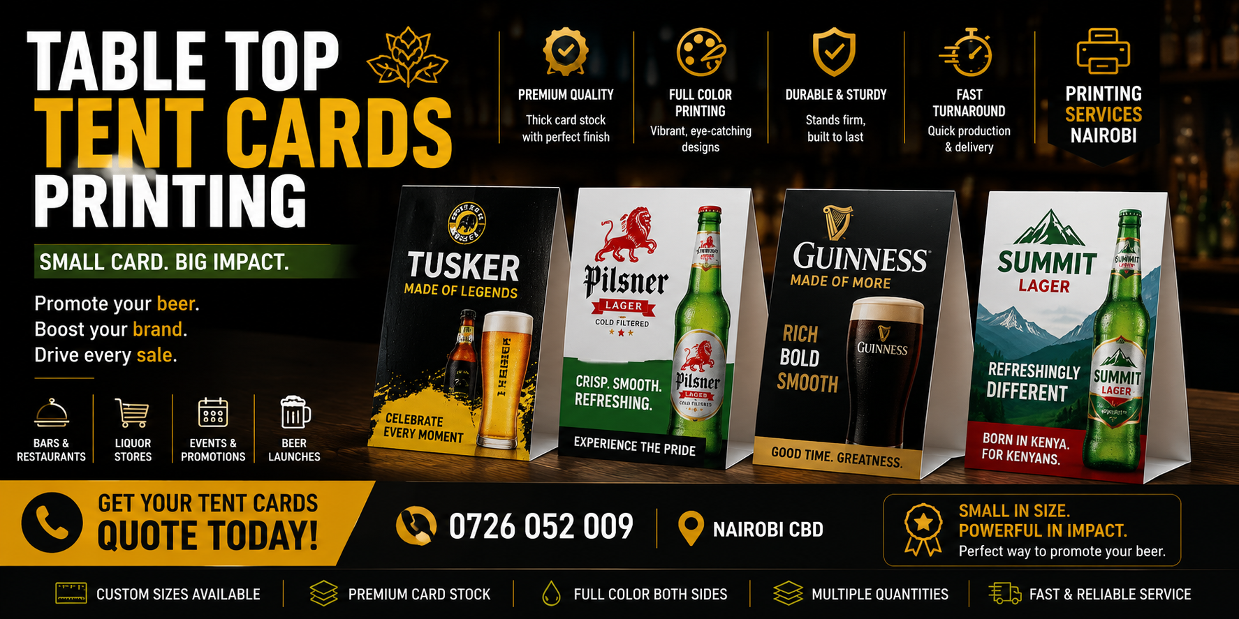 Table Talker Printing in nairobi Table Talker Printing in nairobi