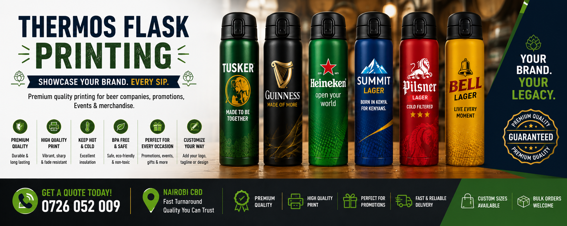 Thermos Flask branding Thermos Flask branding