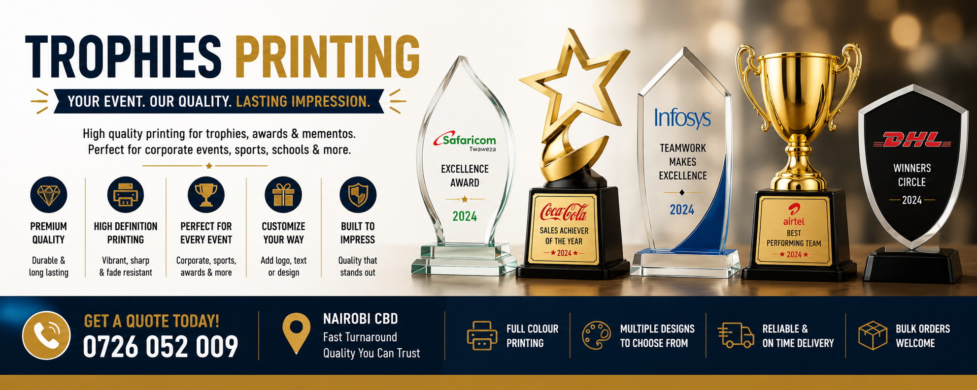 Trophies branding Trophies branding