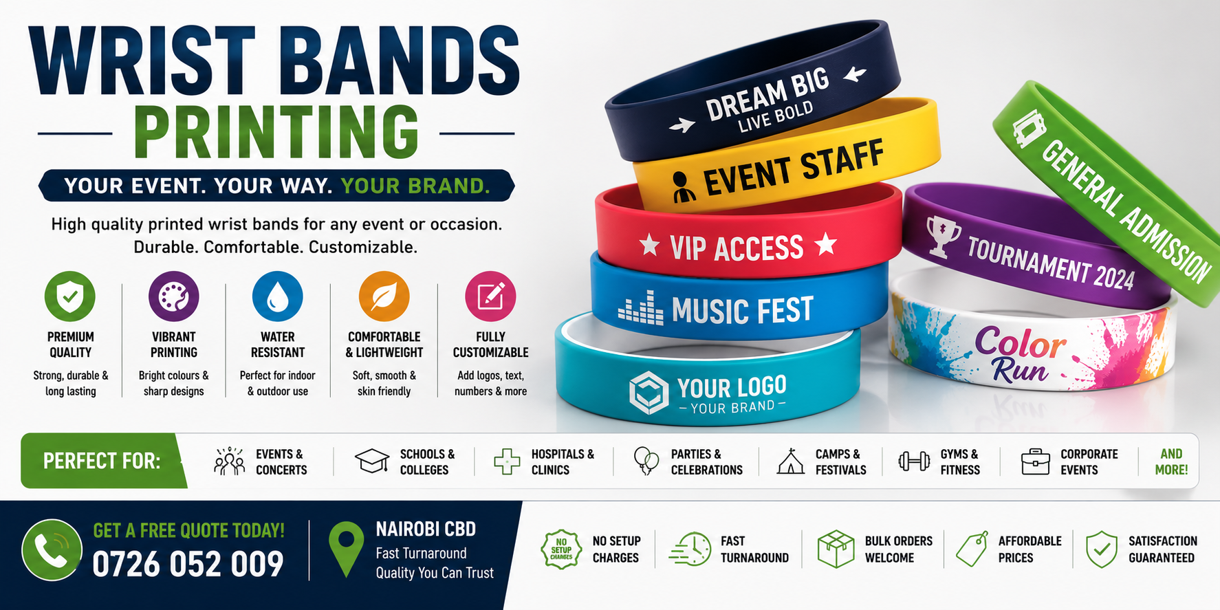 Wrist Bands Printing